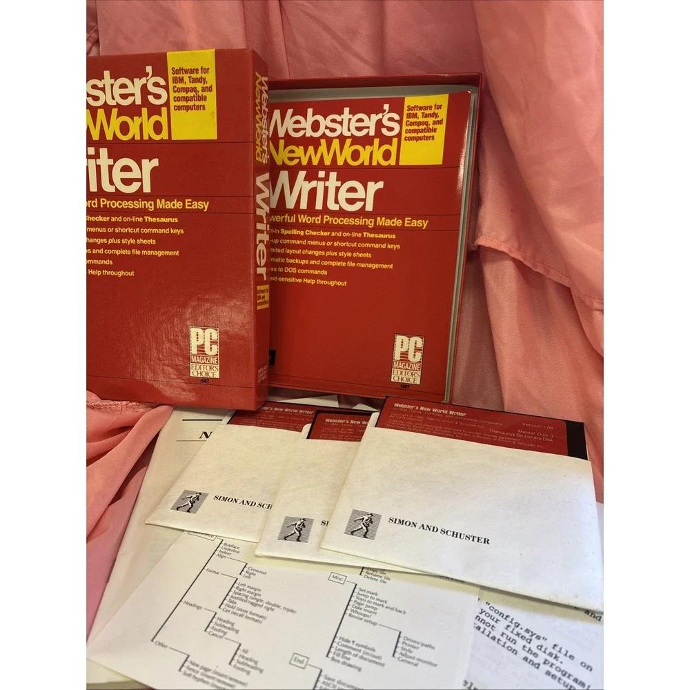 Websters New World Writer IBM PC 5.25